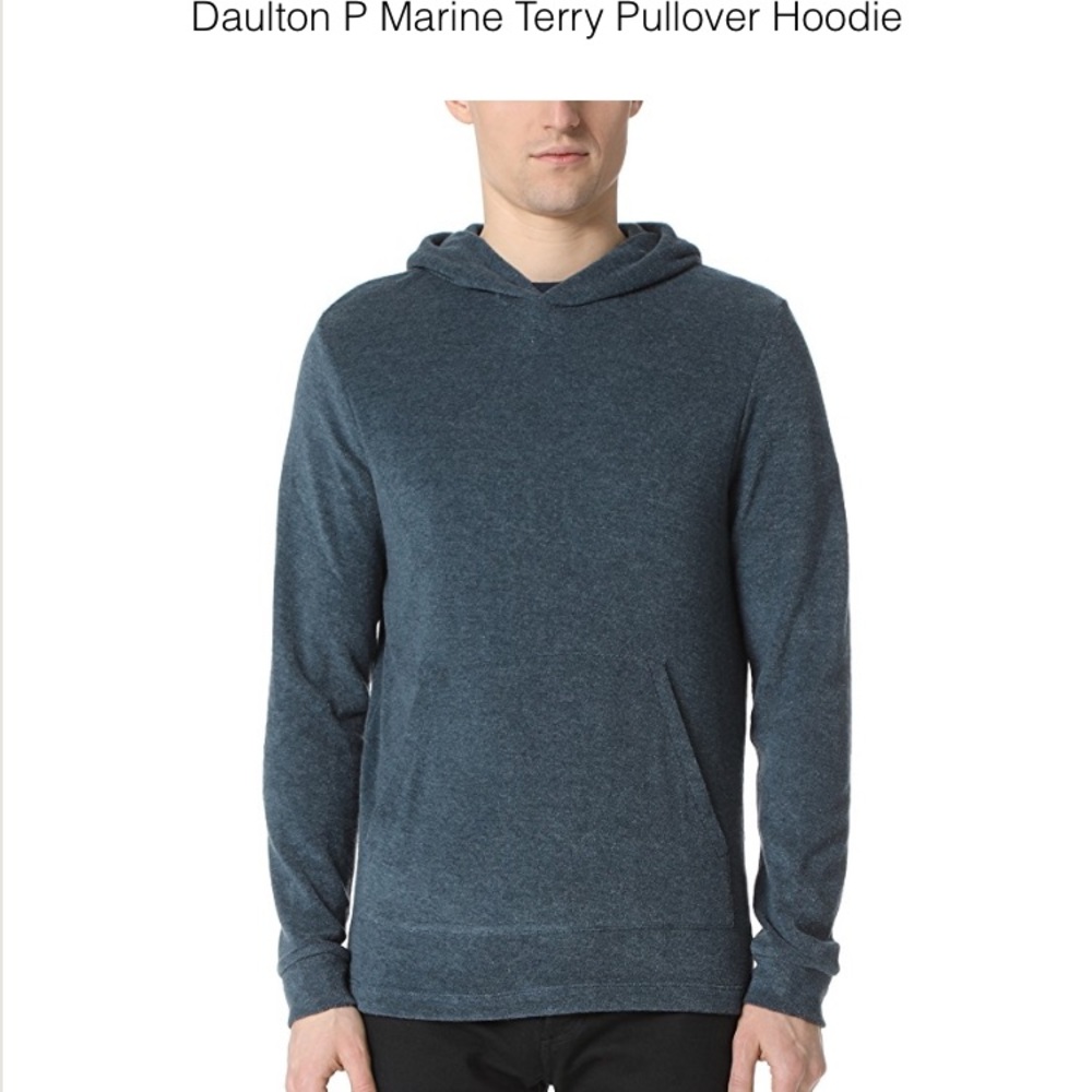 THEORY Marine Terry Pullover Hoodie